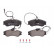 Brake Pad Set, disc brake PREMIER ECO FRICTION FDB1112 Ferodo