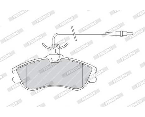 Brake Pad Set, disc brake PREMIER ECO FRICTION FDB1112 Ferodo, Image 3