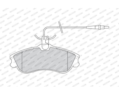 Brake Pad Set, disc brake PREMIER ECO FRICTION FDB1112 Ferodo, Image 3