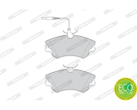 Brake Pad Set, disc brake PREMIER ECO FRICTION FDB1124 Ferodo, Image 4