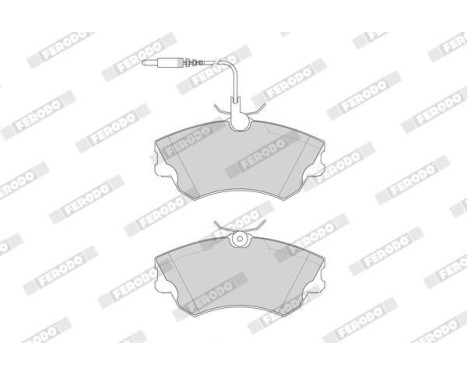 Brake Pad Set, disc brake PREMIER ECO FRICTION FDB1124 Ferodo, Image 4