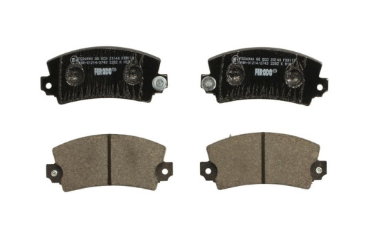 Brake Pad Set, disc brake PREMIER ECO FRICTION FDB113 Ferodo