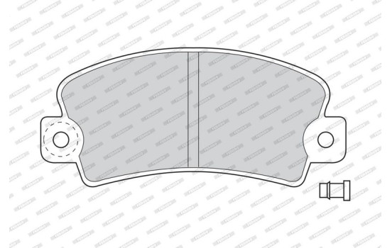 Brake Pad Set, disc brake PREMIER ECO FRICTION FDB113 Ferodo, Image 4