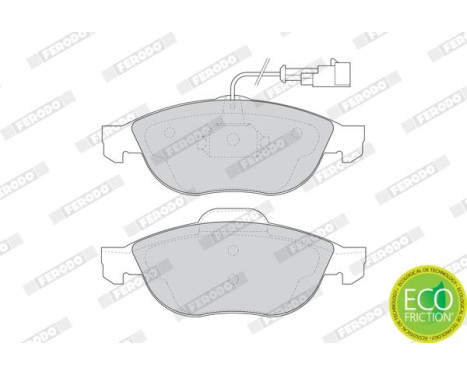 Brake Pad Set, disc brake PREMIER ECO FRICTION FDB1134 Ferodo, Image 4