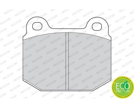 Brake Pad Set, disc brake PREMIER ECO FRICTION FDB116 Ferodo, Image 2