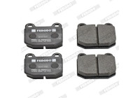 Brake Pad Set, disc brake PREMIER ECO FRICTION FDB116 Ferodo