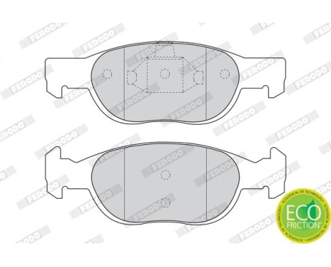 Brake Pad Set, disc brake PREMIER ECO FRICTION FDB1160 Ferodo, Image 4