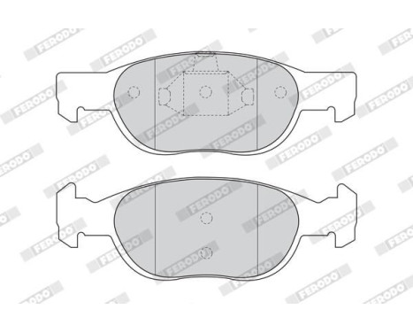Brake Pad Set, disc brake PREMIER ECO FRICTION FDB1160 Ferodo, Image 4