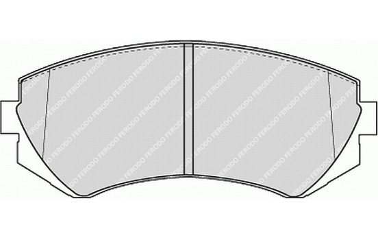 Brake Pad Set, disc brake PREMIER ECO FRICTION FDB1166 Ferodo, Image 2