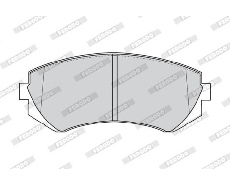 Brake Pad Set, disc brake PREMIER ECO FRICTION FDB1166 Ferodo, Image 4