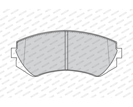 Brake Pad Set, disc brake PREMIER ECO FRICTION FDB1166 Ferodo, Image 4