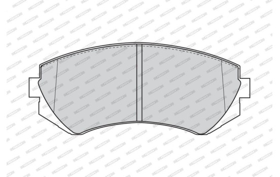 Brake Pad Set, disc brake PREMIER ECO FRICTION FDB1166 Ferodo, Image 4