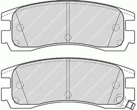 Brake Pad Set, disc brake PREMIER ECO FRICTION FDB1264 Ferodo, Image 2