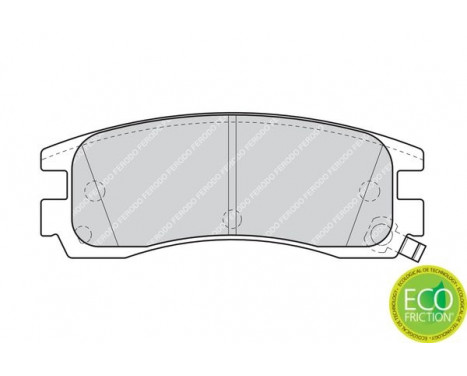 Brake Pad Set, disc brake PREMIER ECO FRICTION FDB1264 Ferodo, Image 3