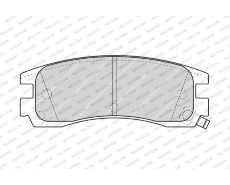 Brake Pad Set, disc brake PREMIER ECO FRICTION FDB1264 Ferodo, Image 4