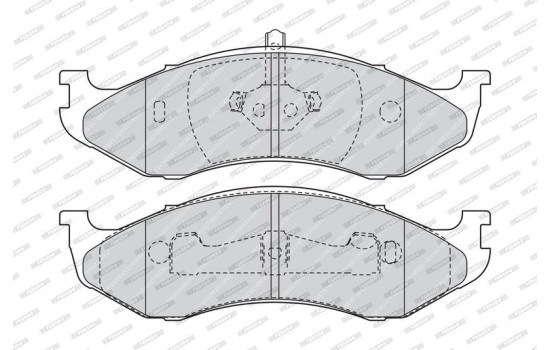 Brake Pad Set, disc brake PREMIER ECO FRICTION FDB1267 Ferodo, Image 4
