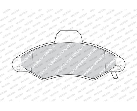 Brake Pad Set, disc brake PREMIER ECO FRICTION FDB1276 Ferodo, Image 3