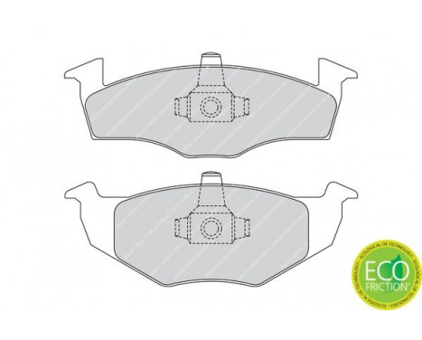 Brake Pad Set, disc brake PREMIER ECO FRICTION FDB1288 Ferodo, Image 4