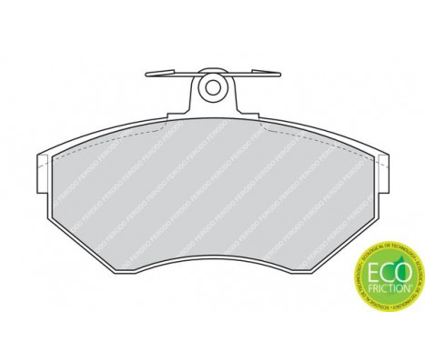 Brake Pad Set, disc brake PREMIER ECO FRICTION FDB1289 Ferodo, Image 3