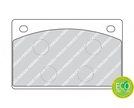 Brake Pad Set, disc brake PREMIER ECO FRICTION FDB1296 Ferodo, Image 2