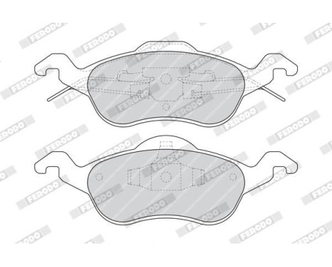 Brake Pad Set, disc brake PREMIER ECO FRICTION FDB1318 Ferodo, Image 4