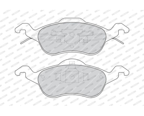 Brake Pad Set, disc brake PREMIER ECO FRICTION FDB1318 Ferodo, Image 4