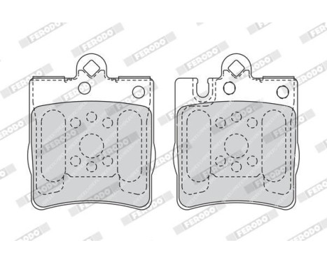 Brake Pad Set, disc brake PREMIER ECO FRICTION FDB1322 Ferodo, Image 3