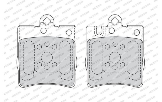 Brake Pad Set, disc brake PREMIER ECO FRICTION FDB1322 Ferodo, Image 3