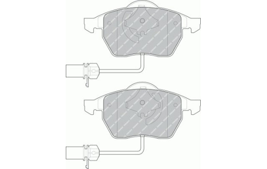 Brake Pad Set, disc brake PREMIER ECO FRICTION FDB1323 Ferodo, Image 2