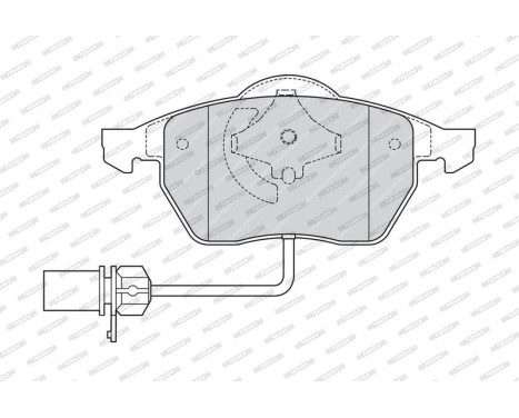 Brake Pad Set, disc brake PREMIER ECO FRICTION FDB1323 Ferodo, Image 4