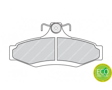 Brake Pad Set, disc brake PREMIER ECO FRICTION FDB1336 Ferodo, Image 3