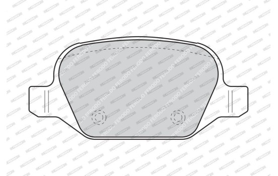 Brake Pad Set, disc brake PREMIER ECO FRICTION FDB1349 Ferodo, Image 4