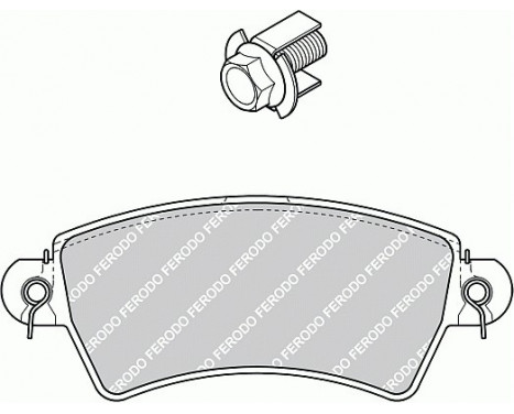 Brake Pad Set, disc brake PREMIER ECO FRICTION FDB1370 Ferodo, Image 2