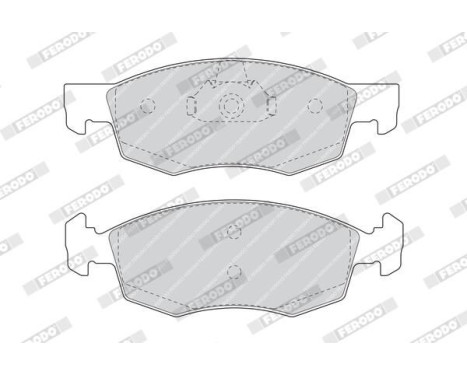 Brake Pad Set, disc brake PREMIER ECO FRICTION FDB1376 Ferodo, Image 4