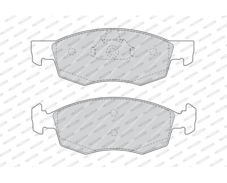 Brake Pad Set, disc brake PREMIER ECO FRICTION FDB1376 Ferodo, Image 4