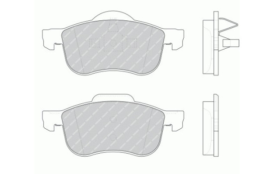 Brake Pad Set, disc brake PREMIER ECO FRICTION FDB1382 Ferodo, Image 2