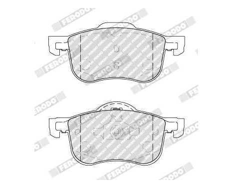 Brake Pad Set, disc brake PREMIER ECO FRICTION FDB1382 Ferodo, Image 4