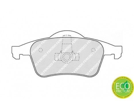 Brake Pad Set, disc brake PREMIER ECO FRICTION FDB1383 Ferodo, Image 2