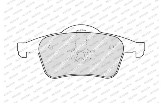 Brake Pad Set, disc brake PREMIER ECO FRICTION FDB1383 Ferodo, Image 3