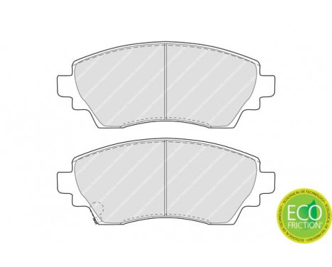 Brake Pad Set, disc brake PREMIER ECO FRICTION FDB1391 Ferodo, Image 3