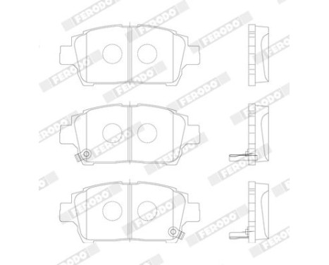 Brake Pad Set, disc brake PREMIER ECO FRICTION FDB1392 Ferodo, Image 4