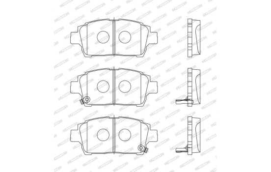 Brake Pad Set, disc brake PREMIER ECO FRICTION FDB1392 Ferodo, Image 4