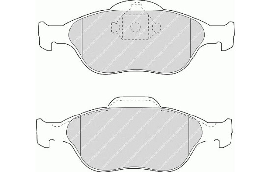Brake Pad Set, disc brake PREMIER ECO FRICTION FDB1394 Ferodo, Image 2