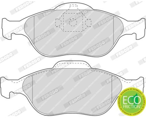 Brake Pad Set, disc brake PREMIER ECO FRICTION FDB1394 Ferodo, Image 5