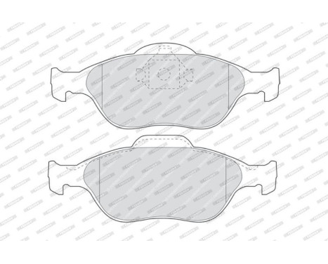 Brake Pad Set, disc brake PREMIER ECO FRICTION FDB1394 Ferodo, Image 4