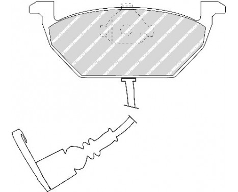 Brake Pad Set, disc brake PREMIER ECO FRICTION FDB1398 Ferodo, Image 2