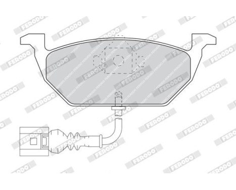 Brake Pad Set, disc brake PREMIER ECO FRICTION FDB1398 Ferodo, Image 4