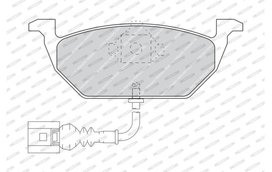 Brake Pad Set, disc brake PREMIER ECO FRICTION FDB1398 Ferodo, Image 4