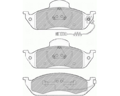 Brake Pad Set, disc brake PREMIER ECO FRICTION FDB1400 Ferodo, Image 2