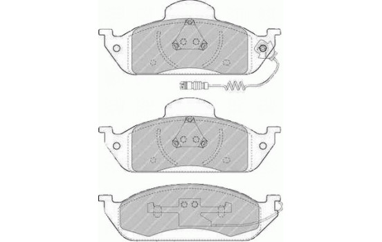 Brake Pad Set, disc brake PREMIER ECO FRICTION FDB1400 Ferodo, Image 2